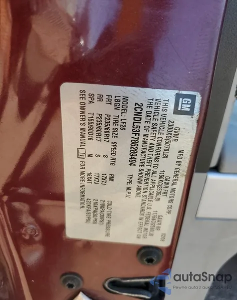 2008 Chevrolet Equinox Lt from USA, damaged, VIN 2CNDL53F786289494